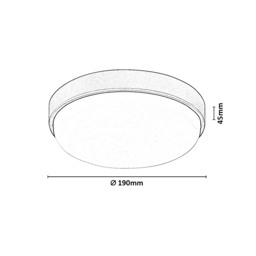 Rabalux - Candeeiro de tecto para exterior LED/14W/230V IP54 branco
