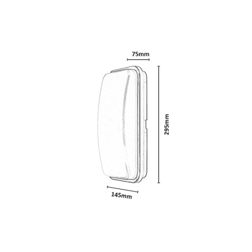 Rabalux - LED Aplique de parede exterior LED/20W/230V 4000K IP65