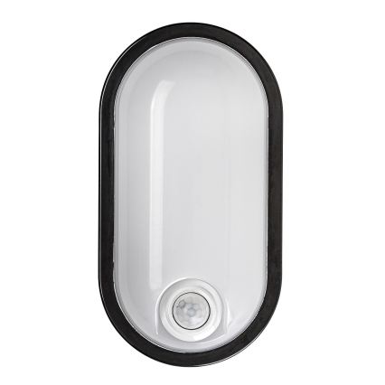Rabalux - Luminária de teto LED para exterior com sensor LED/15W/230V IP65 preta
