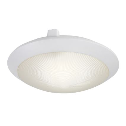 Rabalux - Luminária de teto para exterior com sensor de movimento 1xE27/9W/230V IP65 Ø 30 cm branca