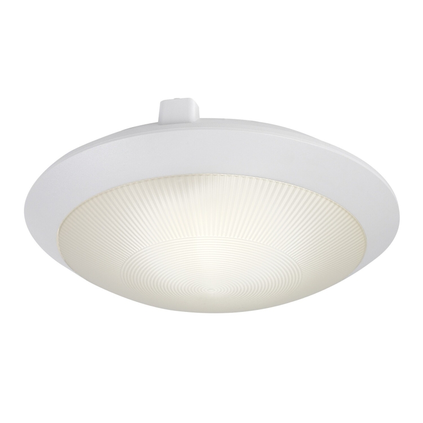 Rabalux - Luminária de teto para exterior com sensor de movimento 1xE27/9W/230V IP65 Ø 30 cm branca