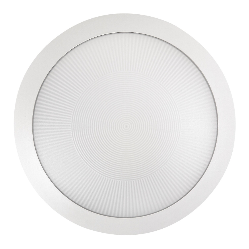 Rabalux - Luminária de teto para exterior com sensor de movimento 1xE27/9W/230V IP65 Ø 30 cm branca