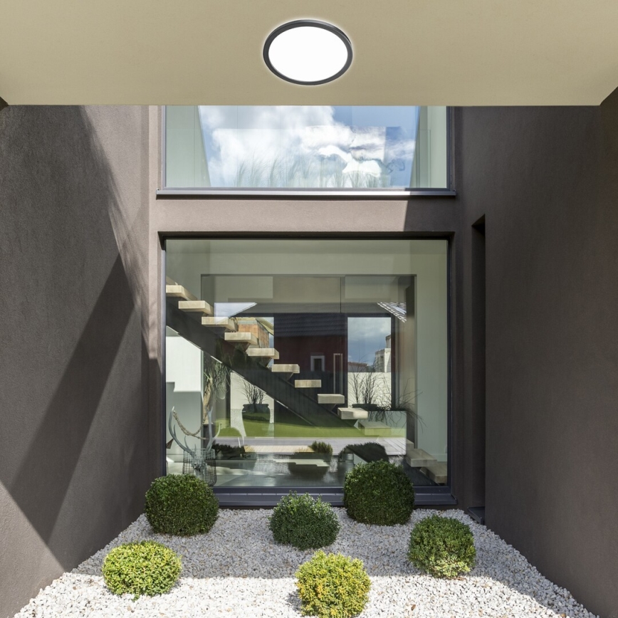 Rabalux - Iluminação de teto exterior LED com regulação LED/15W/230V Wi-Fi Tuya 2700-6500K IP44 + controlo remoto