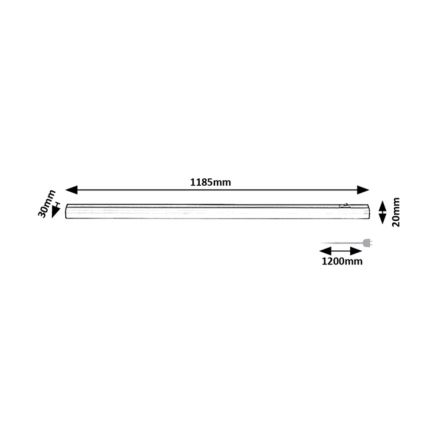 Rabalux - Luminária LED para baixo do armário LED/18W/230V 4000K 118 cm