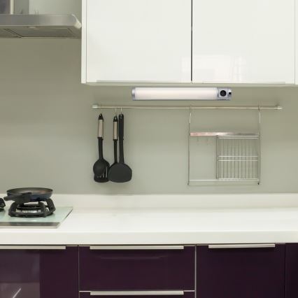 Rabalux - Iluminação para armário de cozinha LED com gaveta LED/8W/230V 4000K 68 cm prateado