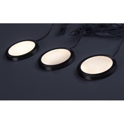 Rabalux - Conjunto de 3 lâmpadas LED reguláveis para armário, 1W/230V, 4000K