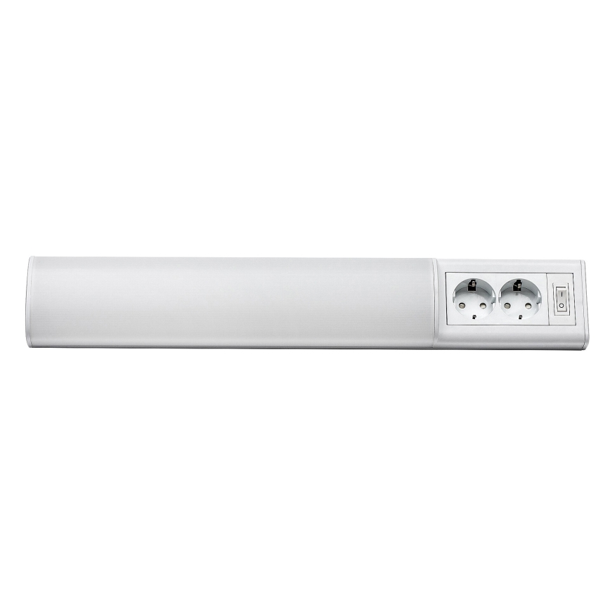 Rabalux - Iluminação para armário de cozinha LED com 2 tomadas LED/10W/230V 4000K 50 cm branco