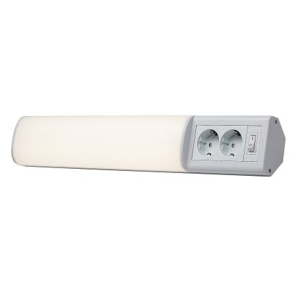 Rabalux - Iluminação para armário de cozinha LED com 2 tomadas LED/10W/230V 4000K 50 cm branco