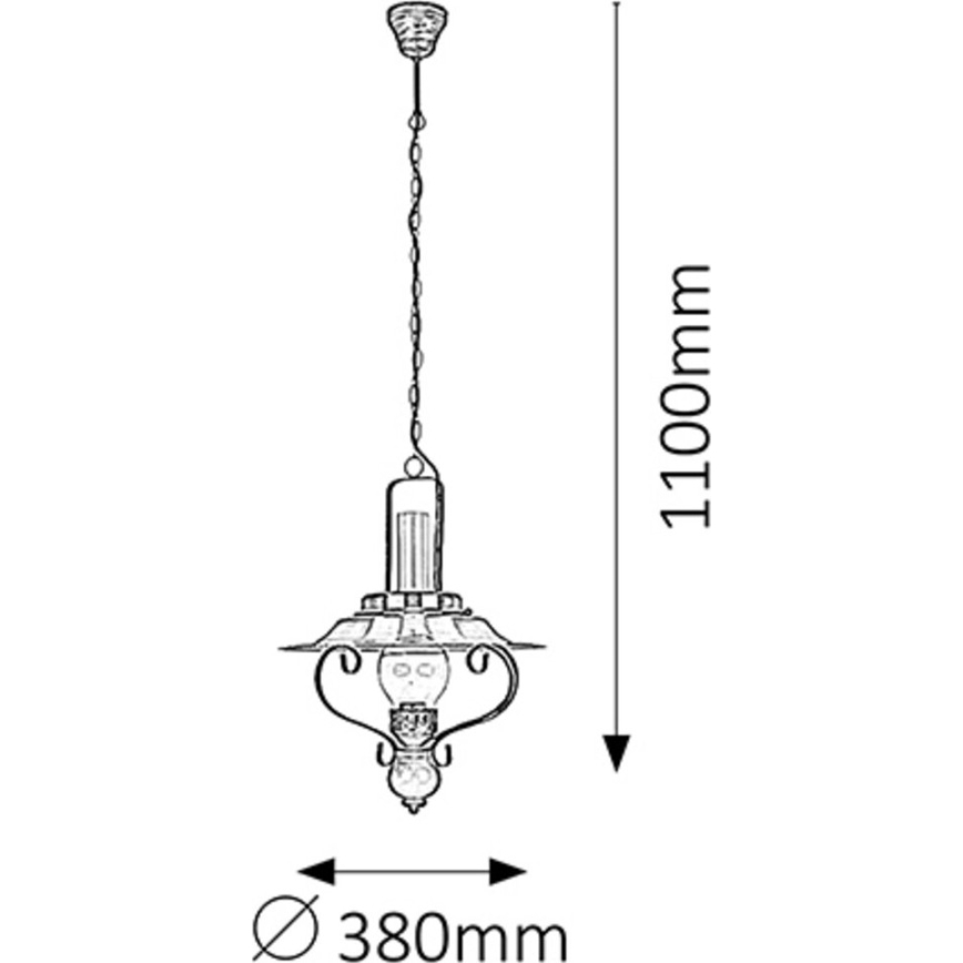 Rabalux - Candelabro numa corrente 1xE27/60W/230V