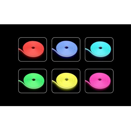 Rabalux - Fita LED RGBW Regulável LED/21W/230V 5 m IP67 + comando à distância