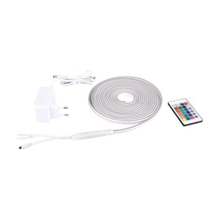 Rabalux - Fita LED RGBW Regulável LED/21W/230V 5 m IP67 + comando à distância