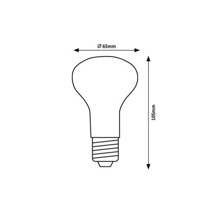 Rabalux - Lâmpada LED R63 E27/9W/230V 4000K