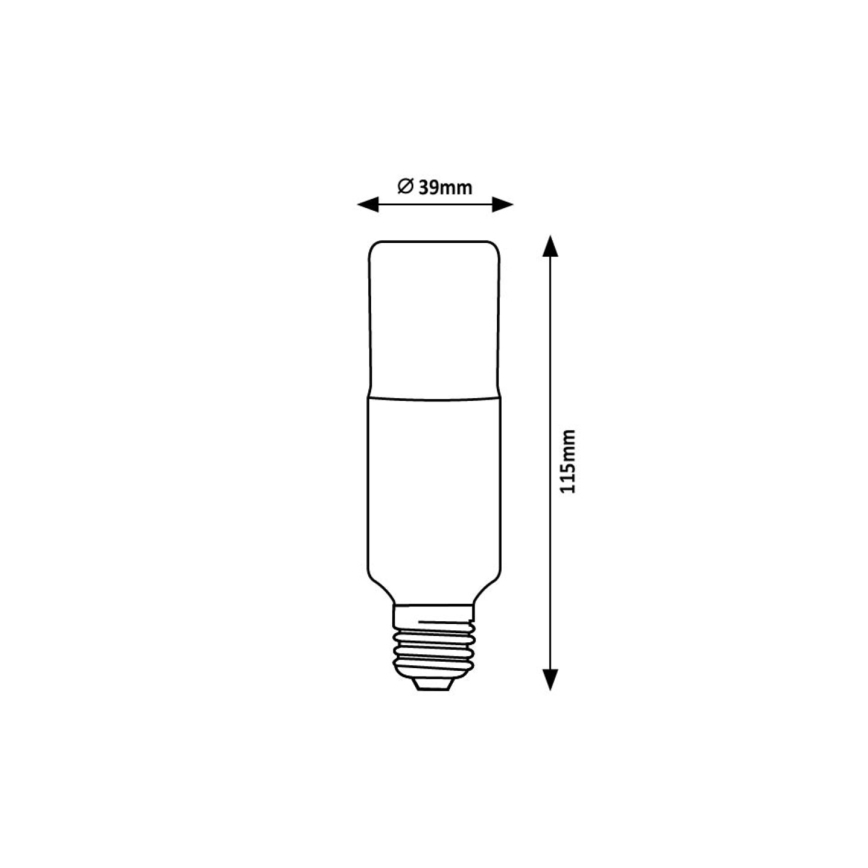 Rabalux - Lâmpada LED SMD T39 E27/9W/230V 4000K