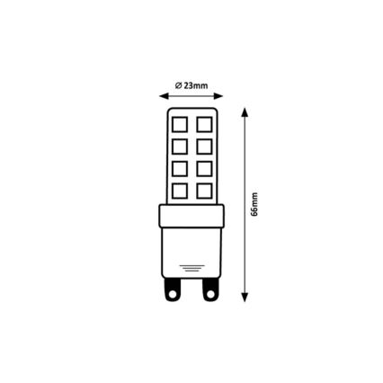 Rabalux - Lâmpada LED SMD G9/9W/230V 4000K