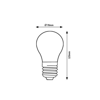 Rabalux - Lâmpada LED FILAMENT A70 E27/18W/230V 4000K