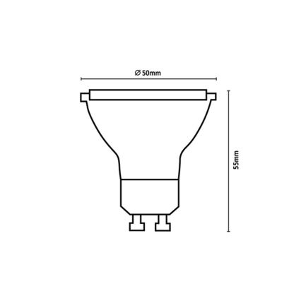 Rabalux - Lâmpada LED SMD GU10/7W/230V 3000K