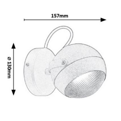 Rabalux - Luz de parede de exterior 1xGU10/25W/230V IP44