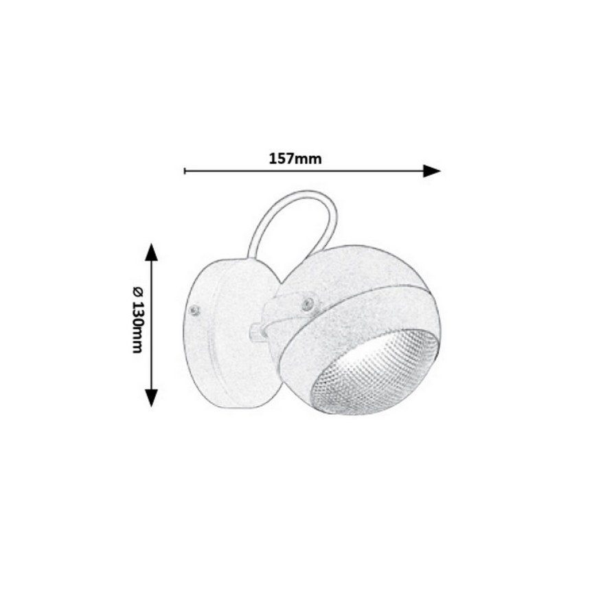 Rabalux - Luz de parede de exterior 1xGU10/25W/230V IP44