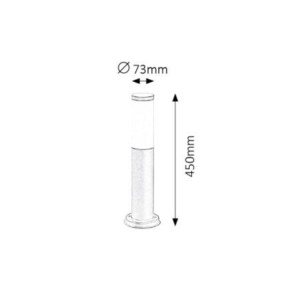 Rabalux - Candeeiro de exterior 1xE27/25W/230V IP44