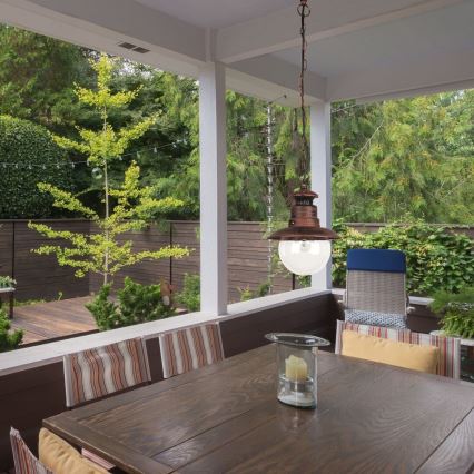 Rabalux - Luz pendente de exterior 1xE27/60W IP44