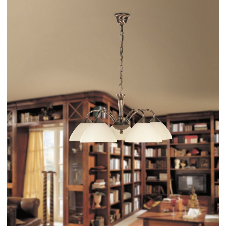 Rabalux - Candelabro numa corrente 5xE14/40W/230V