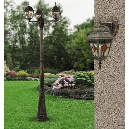 Rabalux - Lâmpada exterior 3xE27/60W/230V