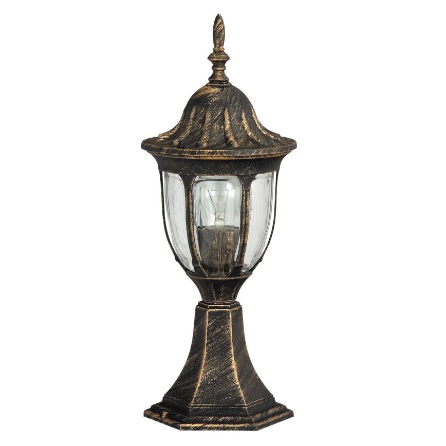 Rabalux - Luminária exterior 1xE27/60W/230V IP43 dourada/pátina/preta