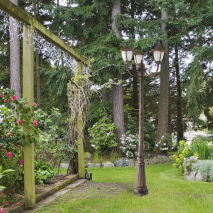 Rabalux - Candeeiro exterior 3xE27/60W/230V 210 cm