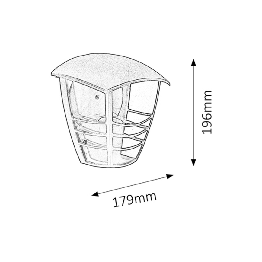 Rabalux - Luz de parede de exterior 1xE27/60W/230V IP44