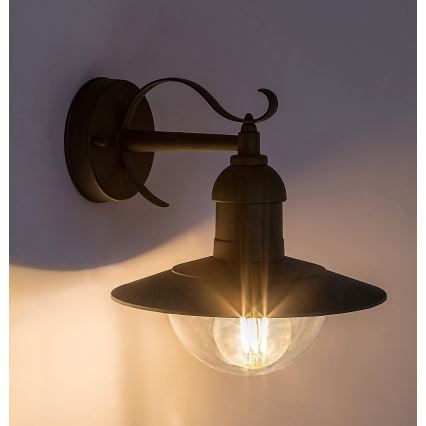 Rabalux - Luz de parede de exterior 1xE27/60W/230V IP44