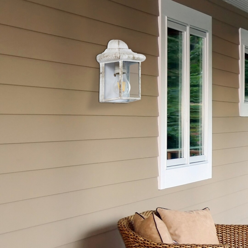 Rabalux - Luz de parede de exterior 1xE27/60W/230V IP43 branco