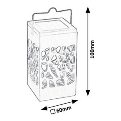 Rabalux - Iluminação solar exterior LED LED/0,07W/1xAAA IP23 200 mAh