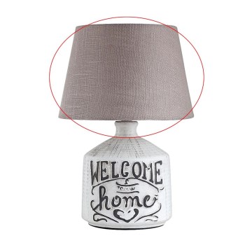 Rabalux - Abajur de substituição para candeeiro de mesa PETRA E14 castanho/branco