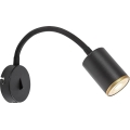 Rabalux - Aplique de parede com foco direcionável 1xGU10/15W/230V preto
