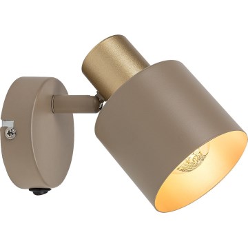 Rabalux - Aplique de parede direcionável 1xE14/10W/230V bege
