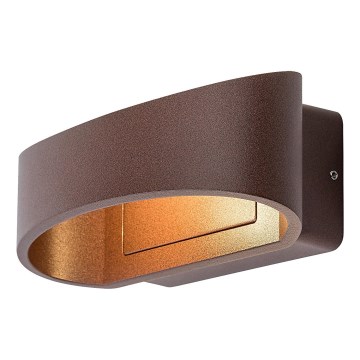 Rabalux - Aplique de parede exterior LED/9W/230V IP54 castanho