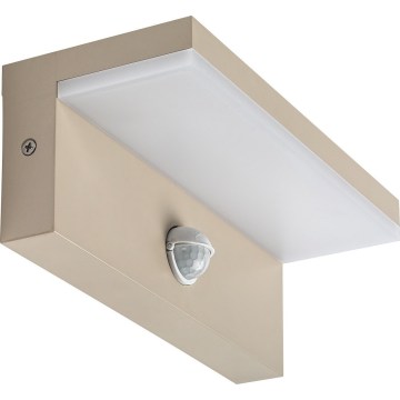 Rabalux - Aplique de parede exterior LED com sensor LED/9W/230V IP54 bege