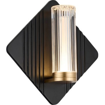 Rabalux - Aplique de parede para casa de banho LED/7W/230V IP44 preto/dourado