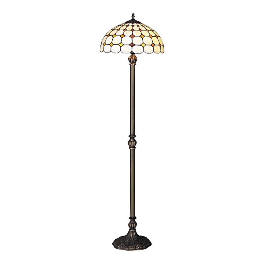 Rabalux - Candeeiro de chão de vitral Tiffany 2xE27/60W/230V