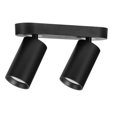 Rabalux - Candeeiro de focos 2xGU10/7W/230V preto