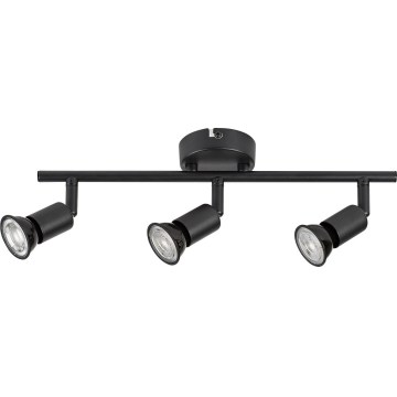 Rabalux - Candeeiro de focos 3xGU10/25W/230V preto