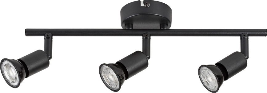 Rabalux - Candeeiro de focos 3xGU10/25W/230V preto
