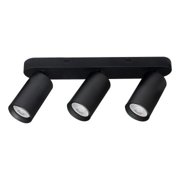 Rabalux - Candeeiro de focos 3xGU10/7W/230V preto