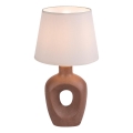 Rabalux - Candeeiro de mesa 1xE14/25W/230V castanho/creme