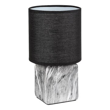 Rabalux - Candeeiro de mesa 1xE14/40W/230V preto/decoração de mármore