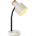 Rabalux - Candeeiro de mesa 1xE27/20W/230V, cor creme
