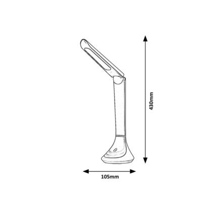 Rabalux - Candeeiro de mesa LED LED/5W/230V castanho