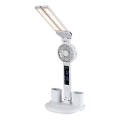 Rabalux - Candeeiro de mesa LED regulável com ventoinha e display LED/7W/5V 3000/4000/6500K