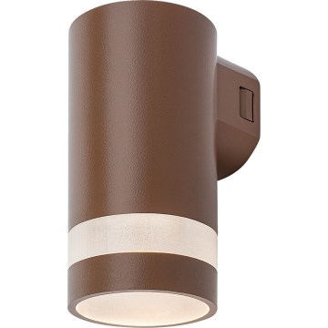 Rabalux - Candeeiro de parede exterior LED/9W/230V IP65 castanho
