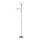 Rabalux - Candeeiro de pé ACTION 1xE27/100W/230V + 1xE14/25W cromo fosco/branco